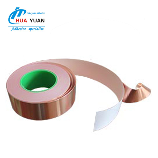 Hot Sale Copper Foil Adhesive Tape Fixer Around Stain Glass Single Guide Copper Foil Tape Round