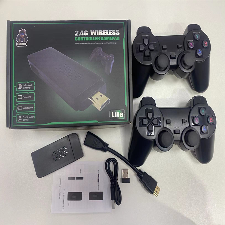M8 Mini 2,4g Беспроводная игровая консоль с поддержкой 4k Tv Out, Игровая приставка с наклейкой в стиле ретро Ps1 Gb Fc 10000, Игровая приставка со встроенными 10000 играми