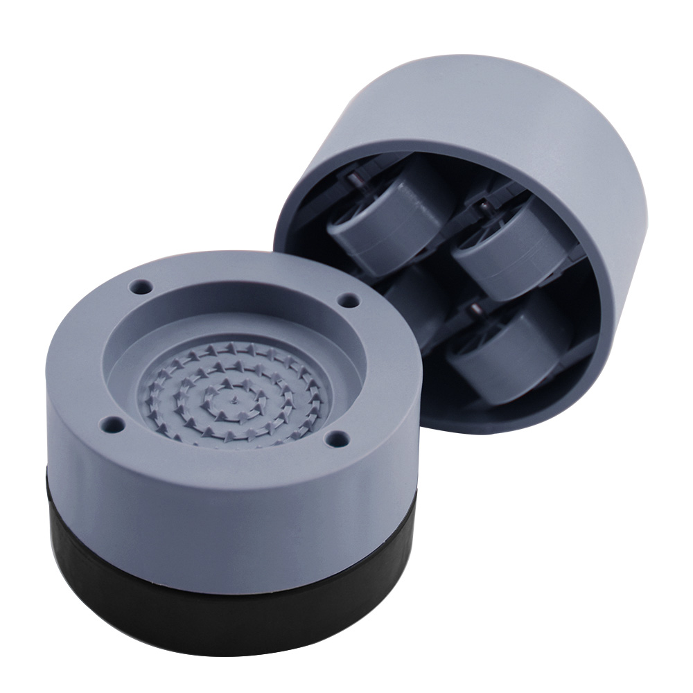 Two pulleys and two fixings High quality European-style 4 pcs Increase Mute Rubber automatic washing machine pulley base