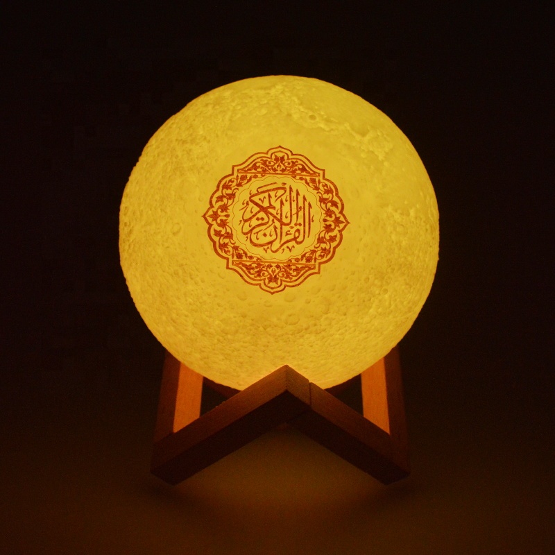 Светильник Quran Moon, 15 см, сенсорный проигрыватель, ночник, мусульманский Коран, динамик, лампа