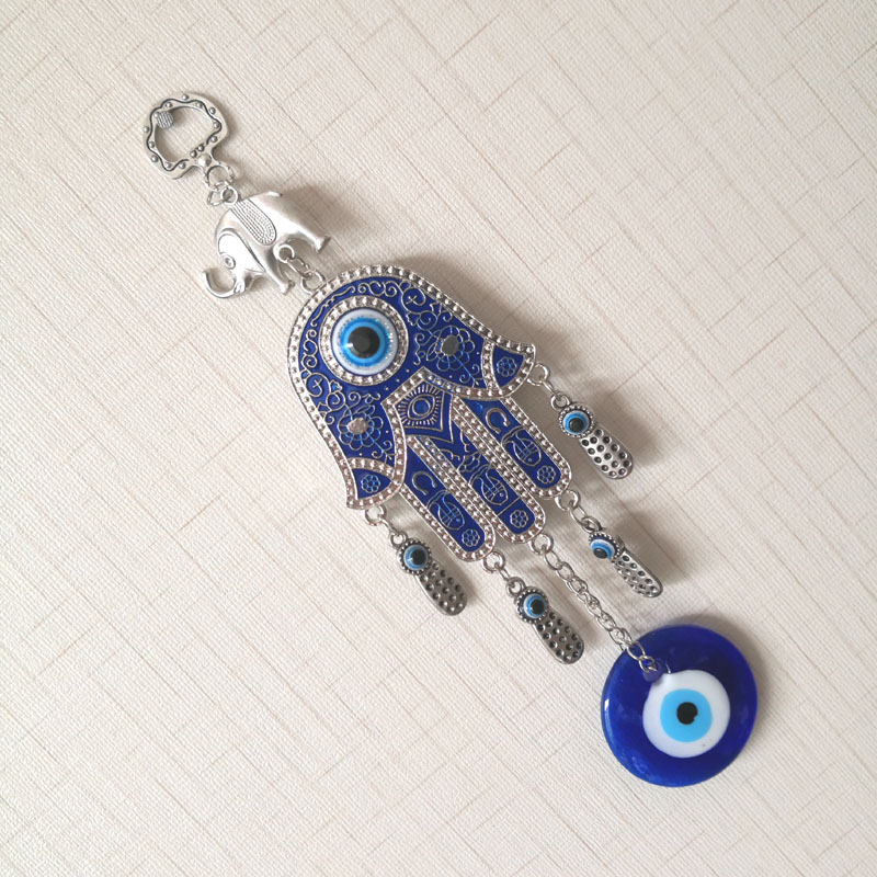 Настенные украшения hamsa hand blue evil eye