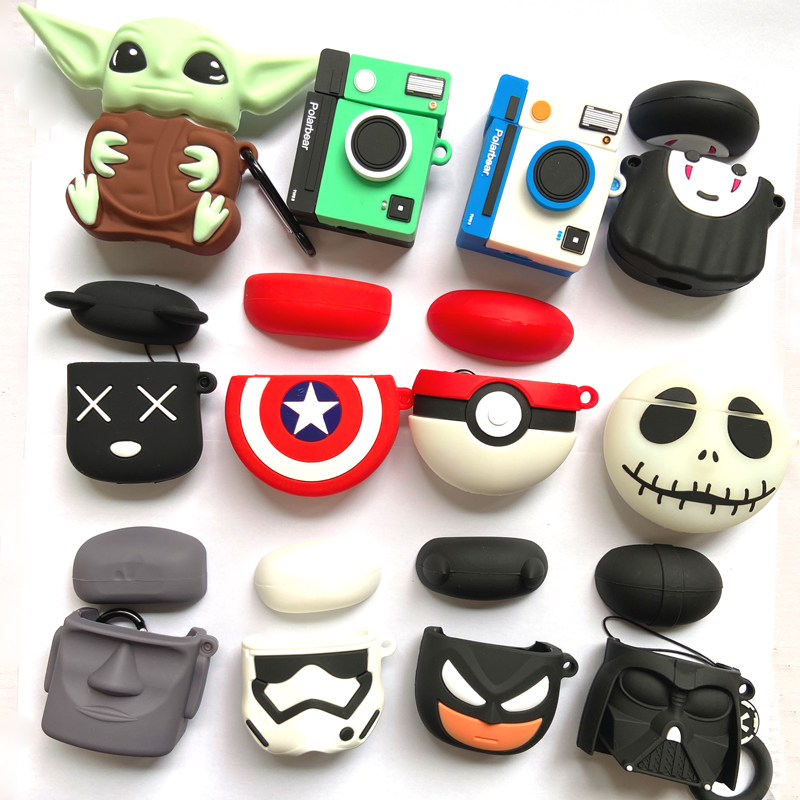 Горячая Распродажа 200 + дизайн 3D мультяшный чехол для Airpod силиконовый чехол с рисунком персонажей еды ударопрочный чехол