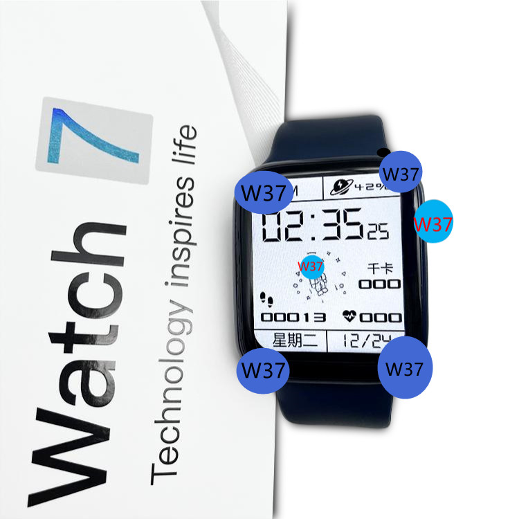 High Quality Smart Watch W37 Serie 7 Full Screen 44MM Waterproof Smart Watch Password Split Screen Smartwatch W37