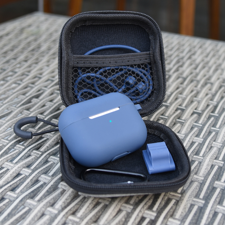 Наушники Аксессуары 5 в 1 комплект для Airpods Pro защитный силиконовый чехол из поликарбоната с вытяжным шнуром брелок ремешок для наручных часов коробка