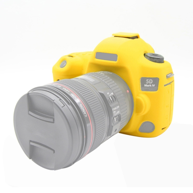 Мягкий силиконовый защитный чехол PULUZ для Canon EOS 5D Mark IV (желтый)