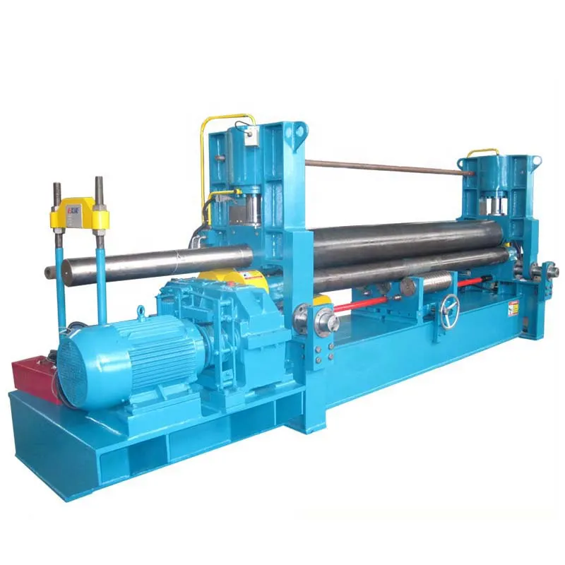 discounted price double pinch sheet metal 3 rolls hydraulic W11S-25*3000 plate roll bending machine