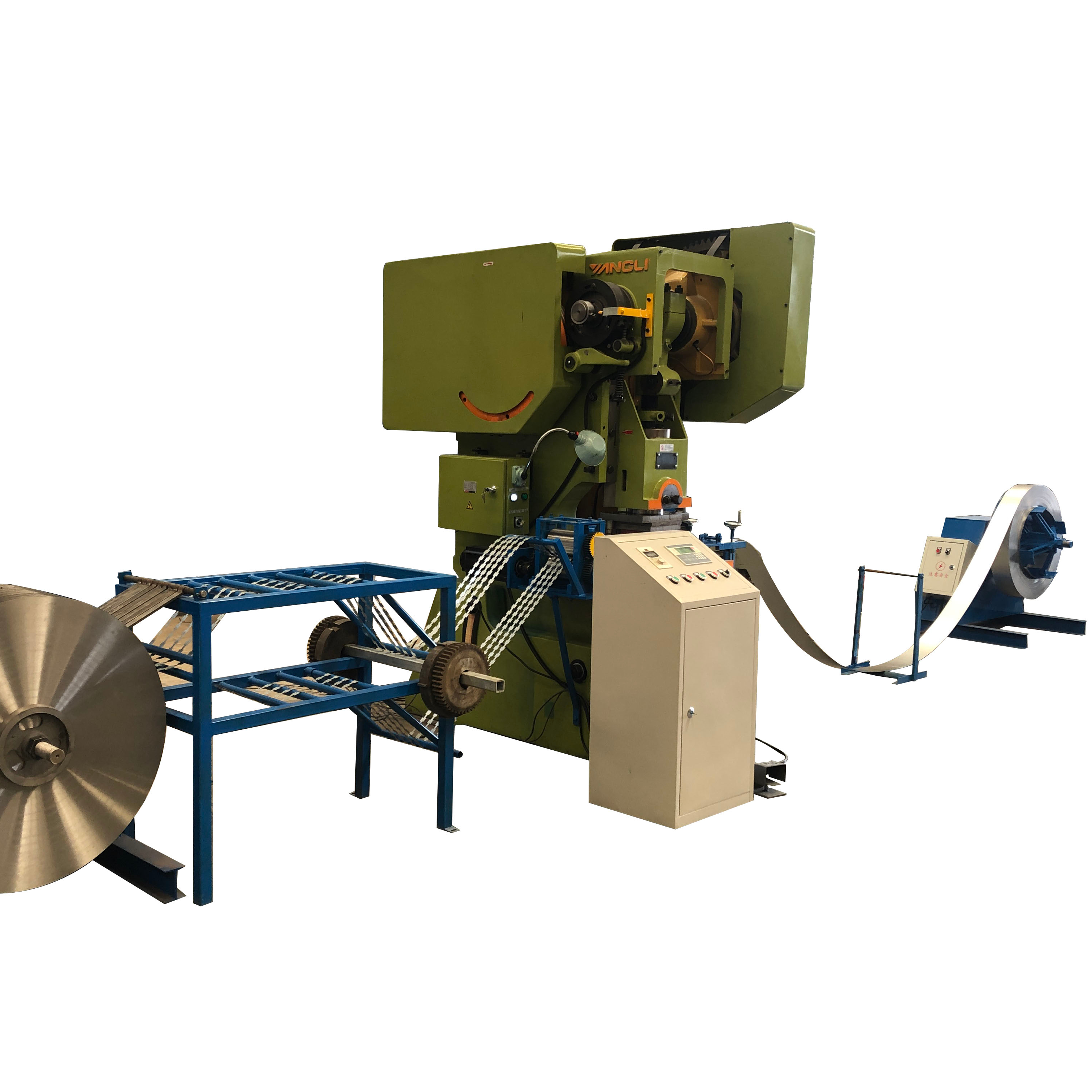 Automatic high speed hot sale concertina razor barbed iron wire machine/razor blade making machine factory price