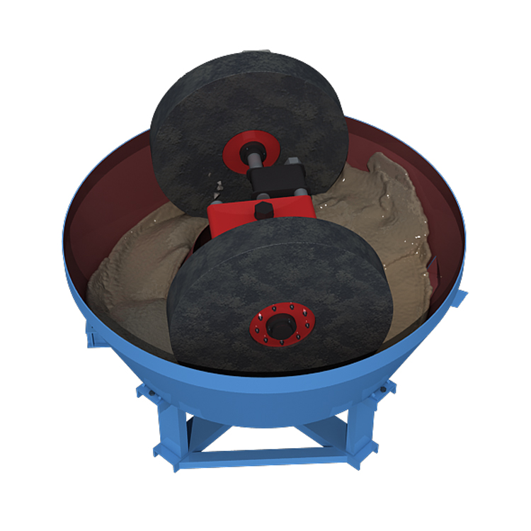 Hot Sale Grinding Machine Rock Gold Ore Double Roller Vertical 1200 1100 Wet Pan Mill