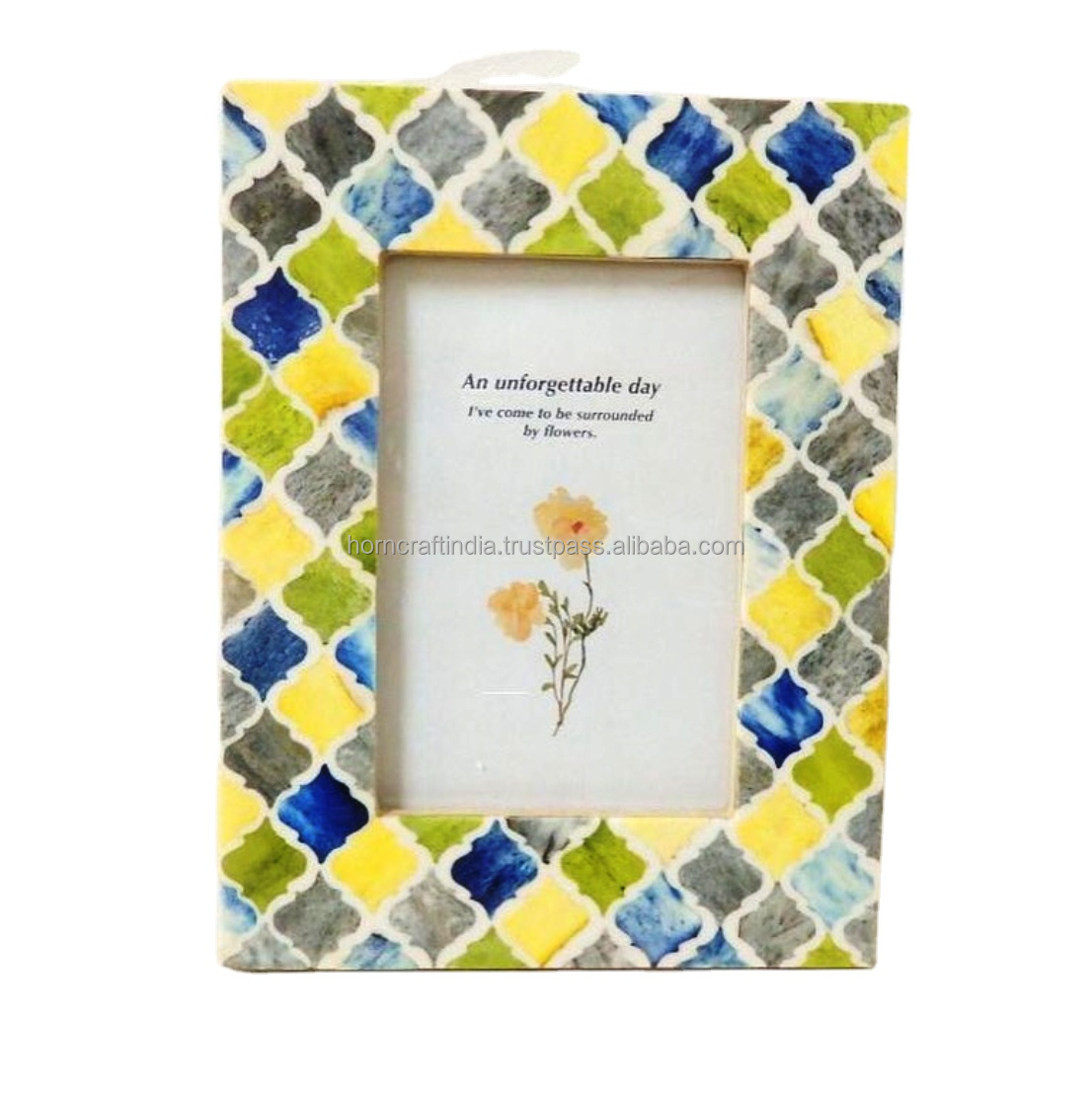 RESIN WITH BONE INLAY PHOTO FRAME FOR UNFORGETTABLE MEMORY