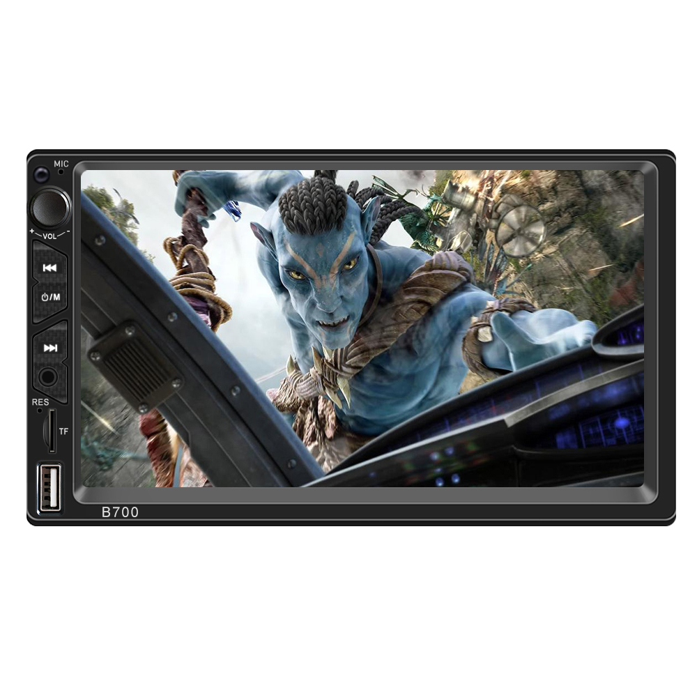 Двойные din 7 дюймов автомобиля радио mp5 mp4 плеер bT стерео mp3 сенсорный экран double deck автомобильный радиоприемник