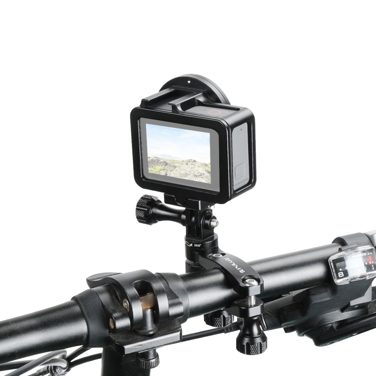 Принимаем OEM PULUZ 360 градусов вращения велосипеда алюминиевый руль адаптер крепление с винтом для GoPro HERO,DJI OSMO,Xiaoyi и другие