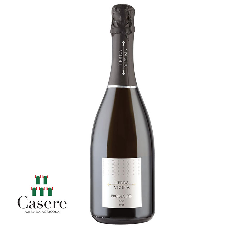 Винная бутылка Brut Doc - Terra Vizina Venice из нержавеющей стали 11% Glera, итальянское белое Сверкающее вино, итальянское Сверкающее вино
