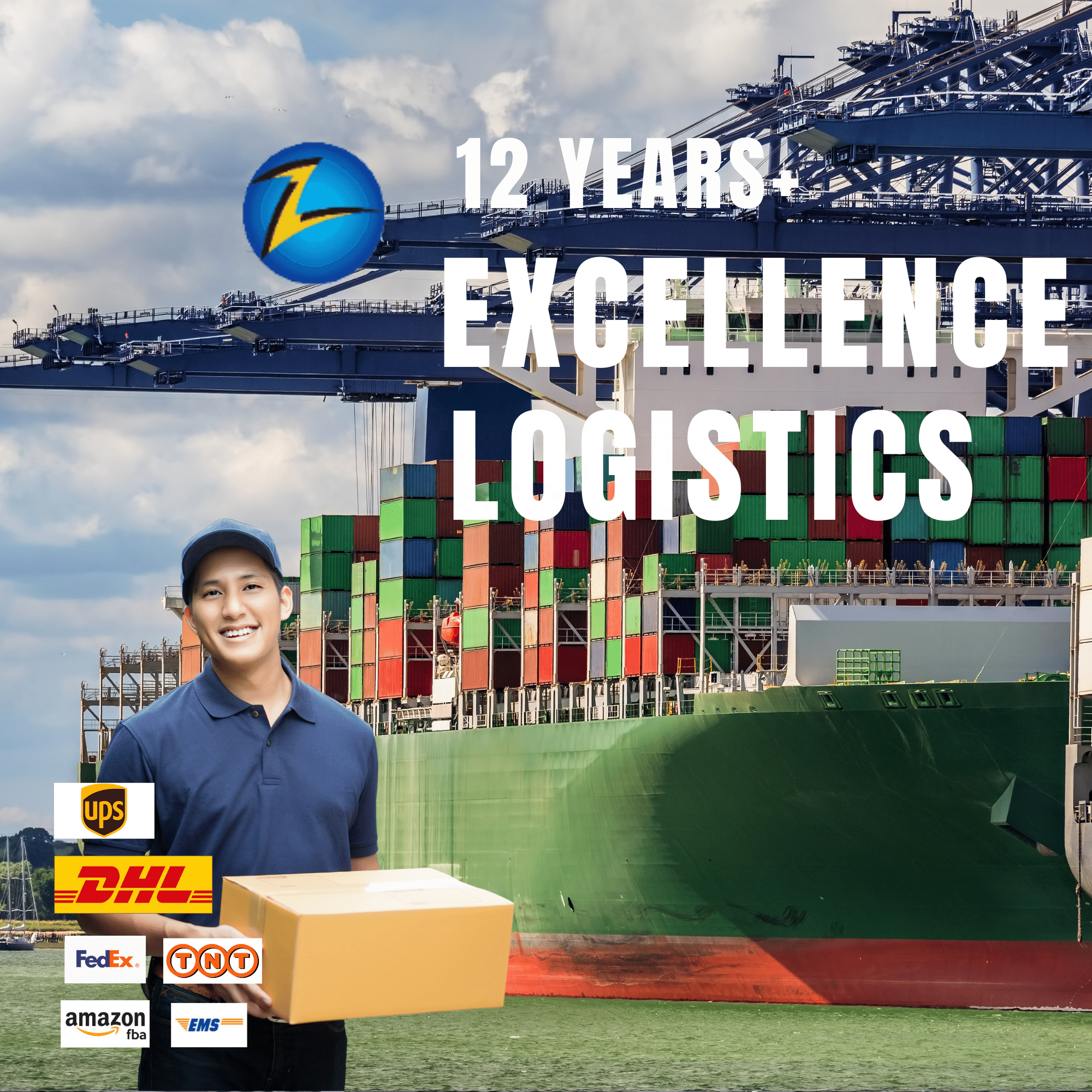 Агент по доставке из Гуанчжоу DHL, экспедитор, доставка морским и воздушным транспортом, отправка брендового продукта в Великобританию, сервис DDP от двери до двери