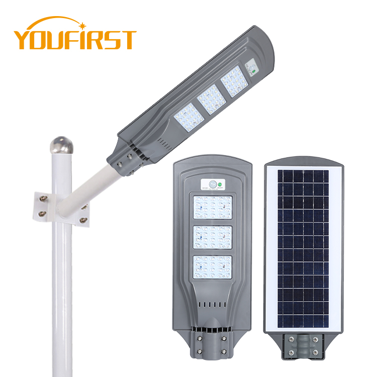 Ip65 smd встроенный Водонепроницаемый 20 Вт 40 Вт 60 Вт светодиодный солнечный уличный фонарь все в одном
