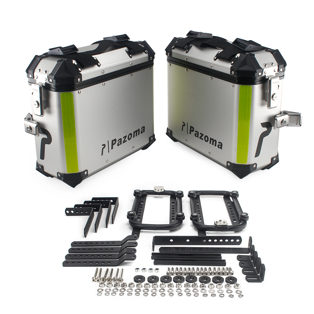 36L Quick Release Motorcycle accessories part Cruiser Hard Trunk Saddle Bags Luggage Mounted Side Box Pannier Case