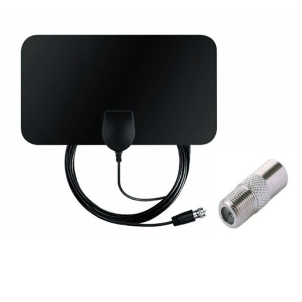 4K 20DB с высоким коэффициентом усиления HD TV DTV коробка цифров ТВ антенны EU Plug 50 миль усилитель активная комнатная антенна HD плоский дизайн