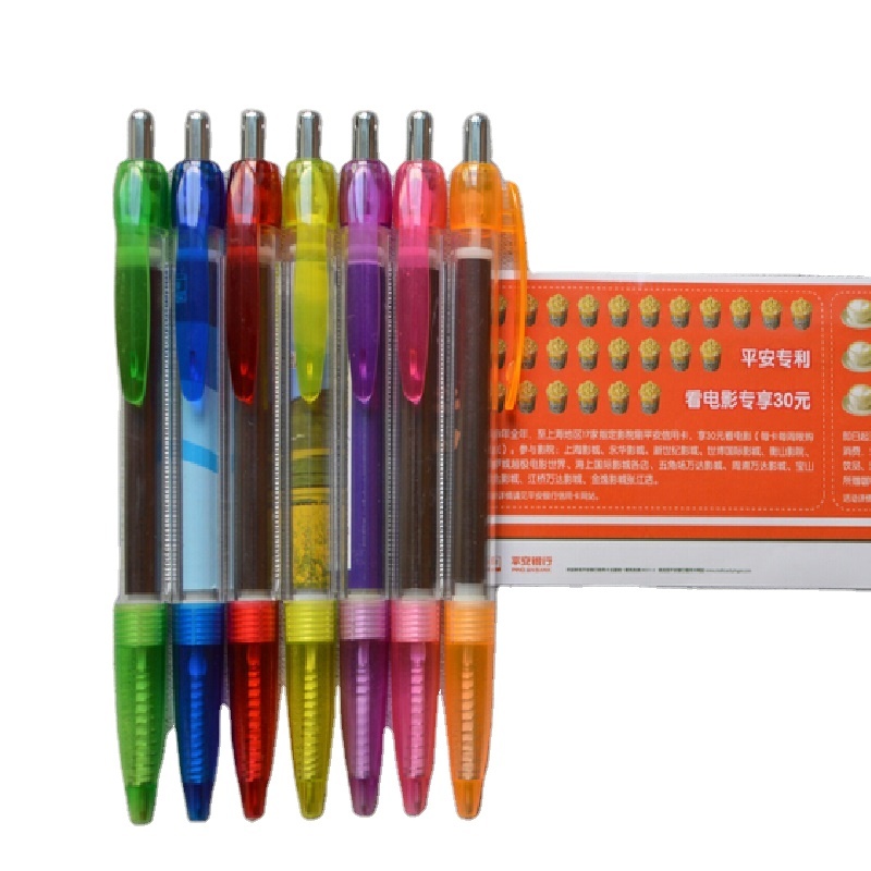 custom banner flag plastic material ballpoint type advertising promotional slogan pen