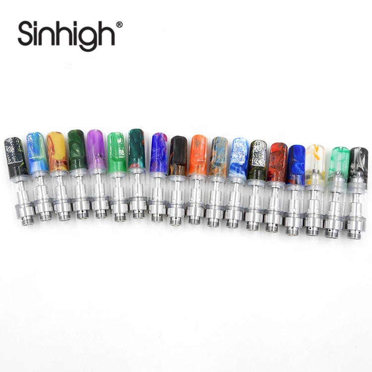 Sinhigh Resin Epoxy Mouthpiece CBD Vape Cartridge for Electronic Cigarette 510 CBD Oil Cartridges