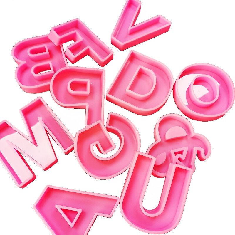 3D Big Size 26 English Letters Silicone Molds Big Alphabets Chocolate Silicone Molds Diy Baking Tools Resin Silicone Molds