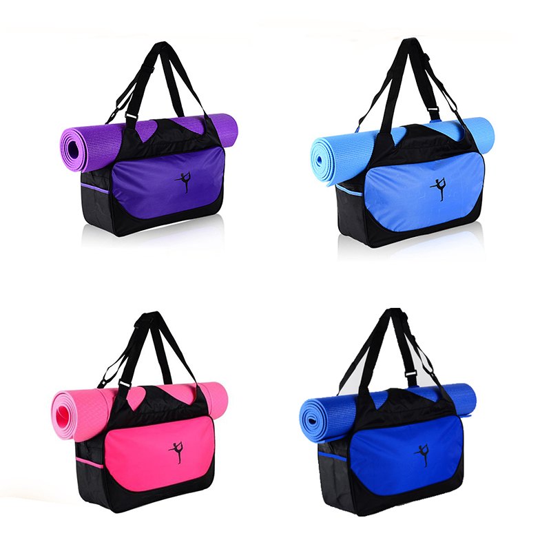 High quality customized design multifunction canvas yoga mat gym bag