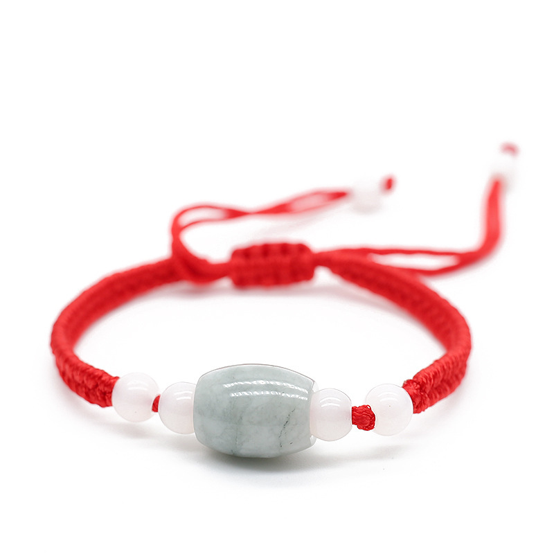 Hot Sale Children's Classic -Wholesale Small Commodity Stall Hand-Woven Red Jade Rope Wrist String Parties Bracelet
