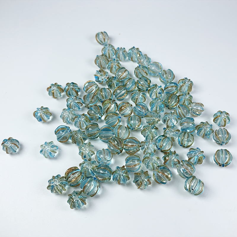 Wholesale Handwork Lampwork Glass Beads 8mm 10mm Transparent Round Beads Murano Glass Beads for Diy Jewelry Making