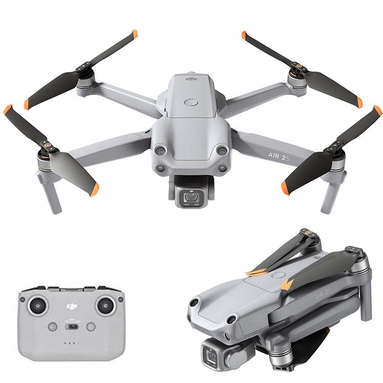Взлетно-посадочная площадка для DJI Mavic Air 2S Fly более Combo, беспилотные летательные аппараты с 3-осевой и портативный монопод с шарнирным замком для камеры 5,4 K видео 1 дюйма КМОП-матрица 4 направлениях сканирование препятствий