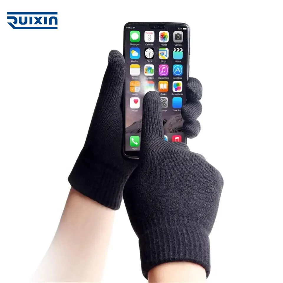 Hot selling Custom Logo Acrylic  Texting Touchscreen Gloves Winter Gloves Touch Screen Gloves for smartphone