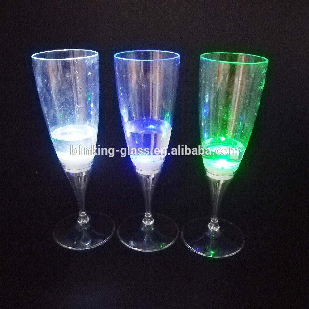 LED Twinkling Wine glass with liquid activated function