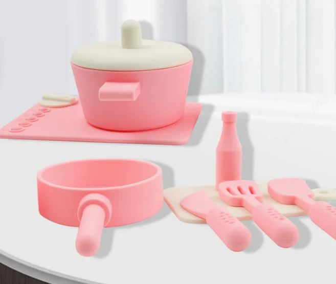 Kids Kitchen Play set Cookware Toys with Play Pots and Pans Cooking Utensils Play Food Kitchen Toys Gift for Girls Boys