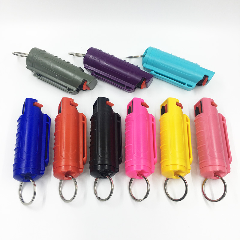 Girl Ladies Women self protects stunt gun self defense keychain Flashlight