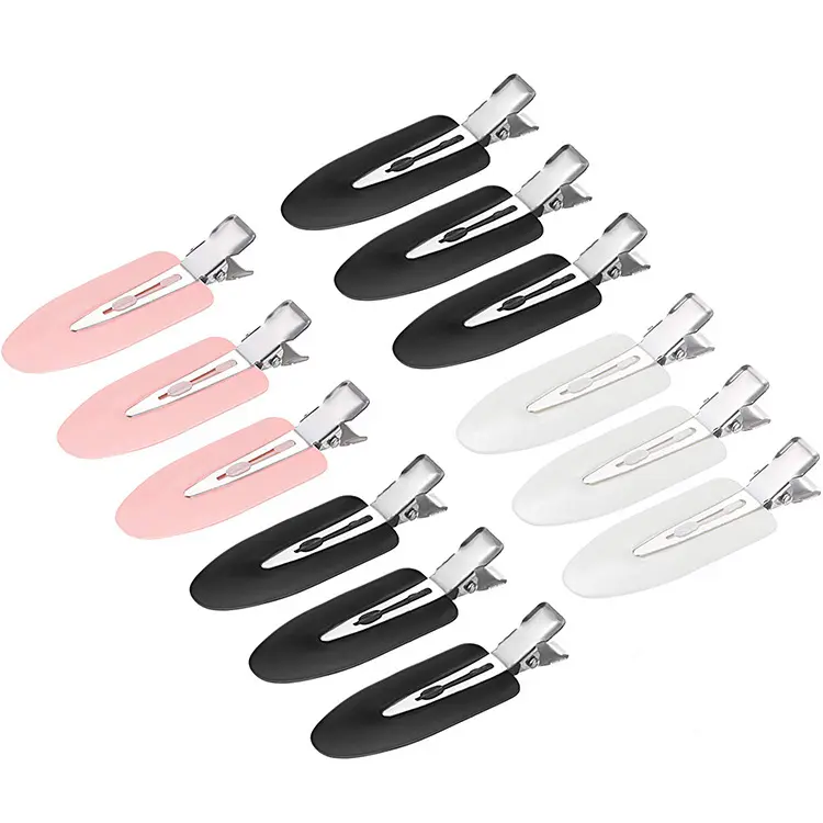 No Bend No Crease Hair Clips Makeup Clips for Hair Styling Professional Silicone Hair Clips for Women and Girls