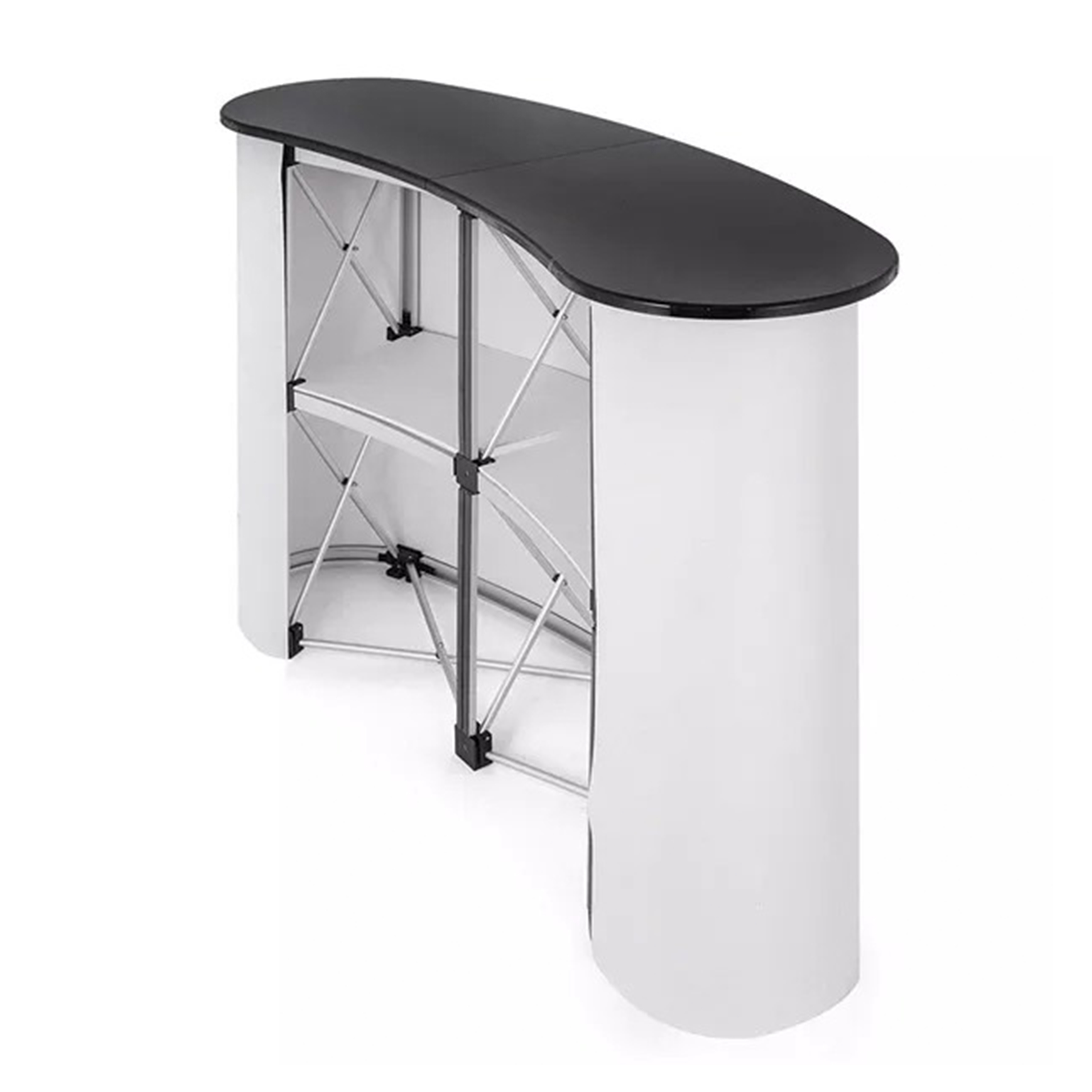 Pop-Up Table Counter Promotion Table Display Exhibition Reception Table Counter Aluminum Frame