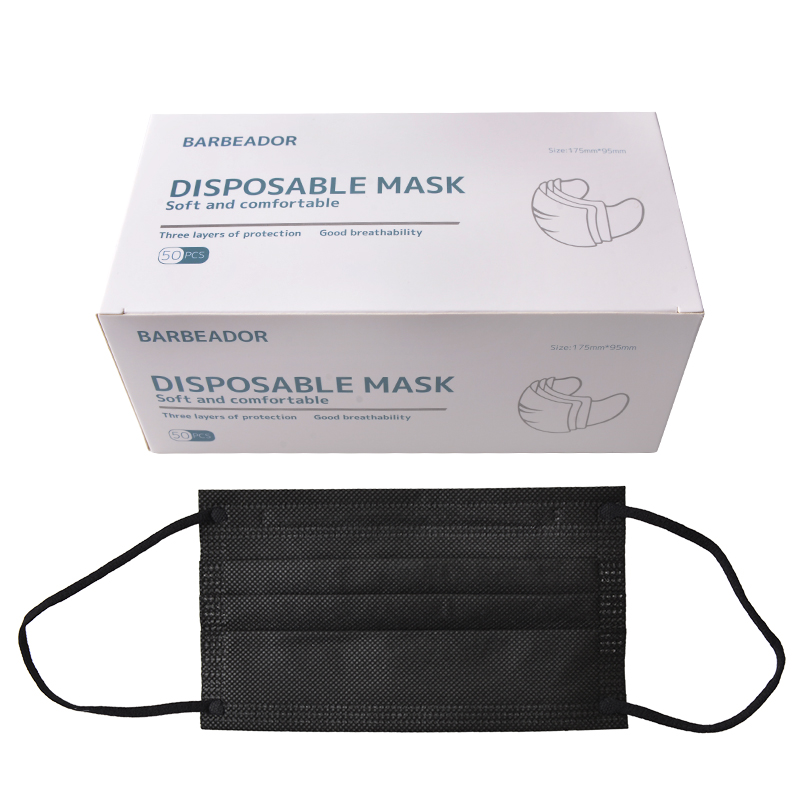 Пылезащитный черный маски для лица одноразовые гражданского Masker