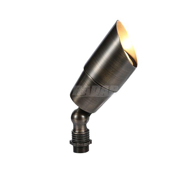 brass spot light of low voltage landscape lighting