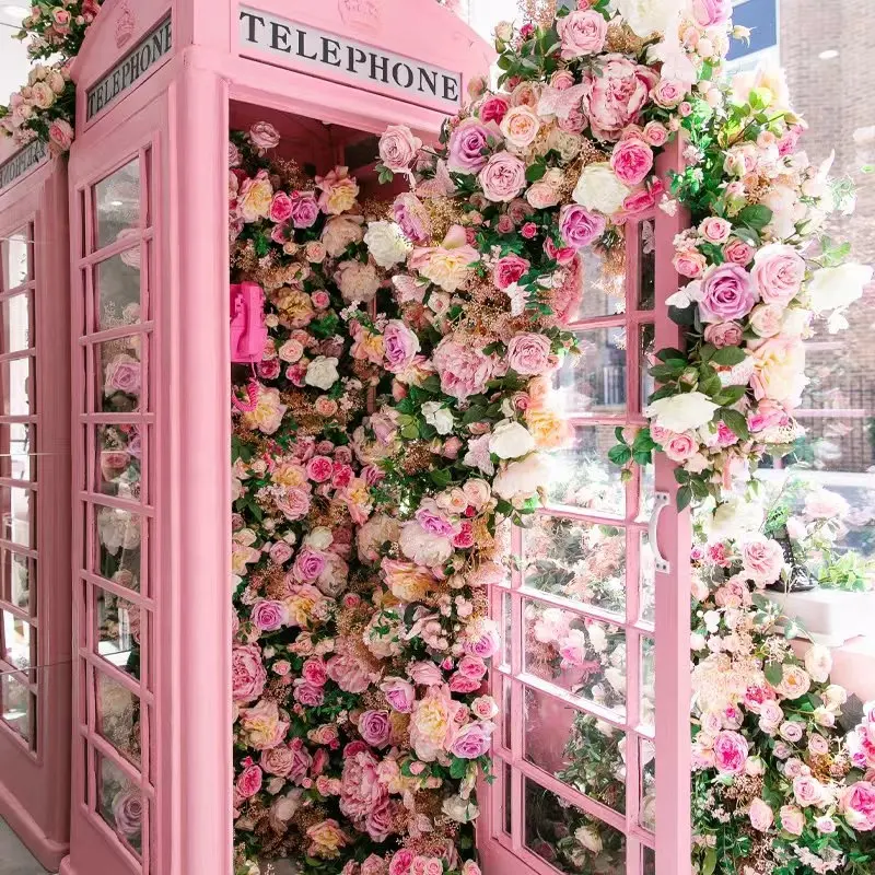 London style phone booth retro British decoration phone booth can be customized outdoor London Telephone booth