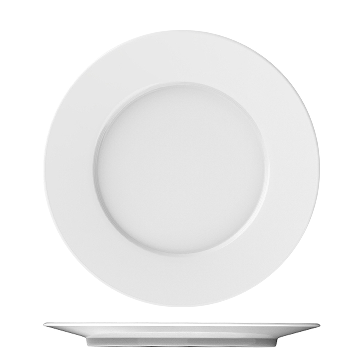 Everyday Plates White Use - Round Ceramic Plate Restaurant Family T107502