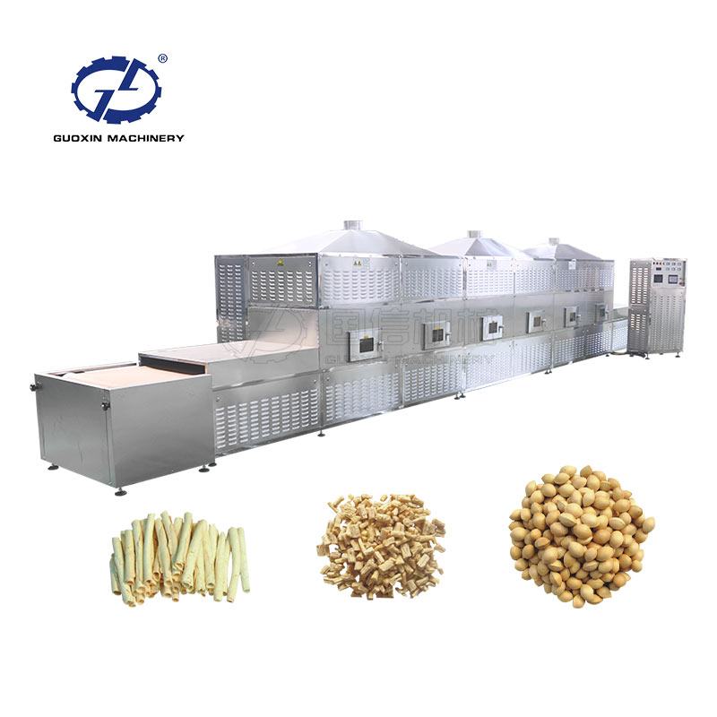 Guoxin good price good quality sterilization fixation tea leaf/rice drying spice microwave machine