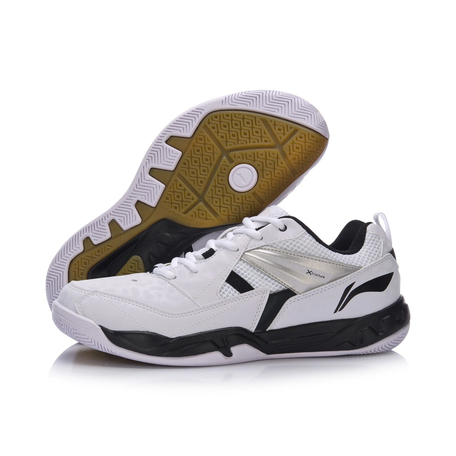 Li Ning Мужская износостойкая нескользящая обувь для бадминтона тренировочная обувь Профессиональная дышащая Спортивная обувь Кроссовки AYTM079