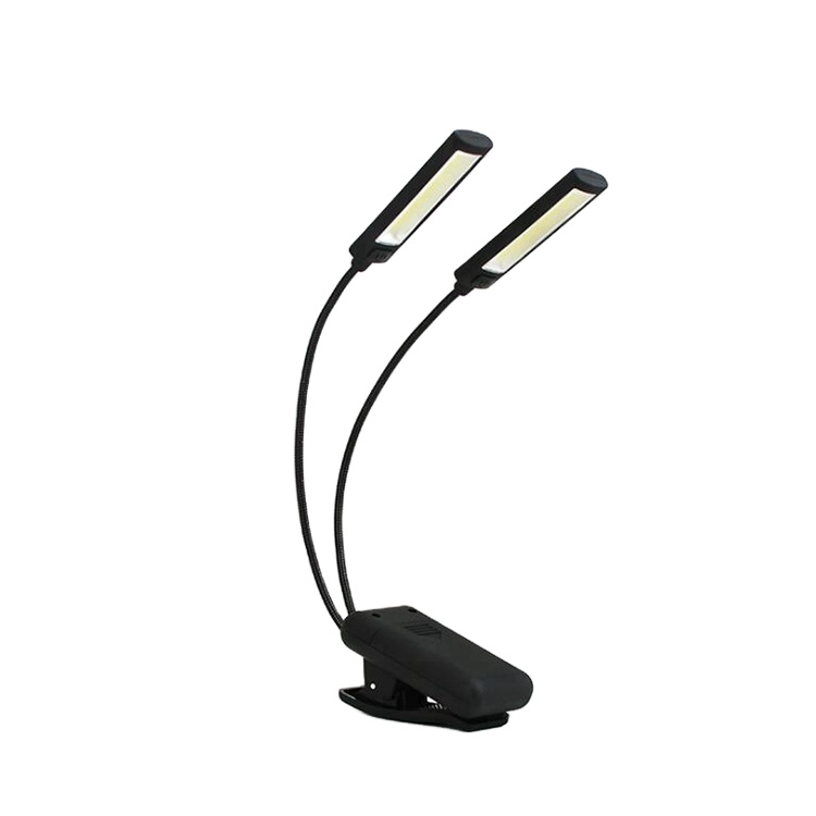 Работающий от батареи Гибкий COB LED Клип на свет для чтения