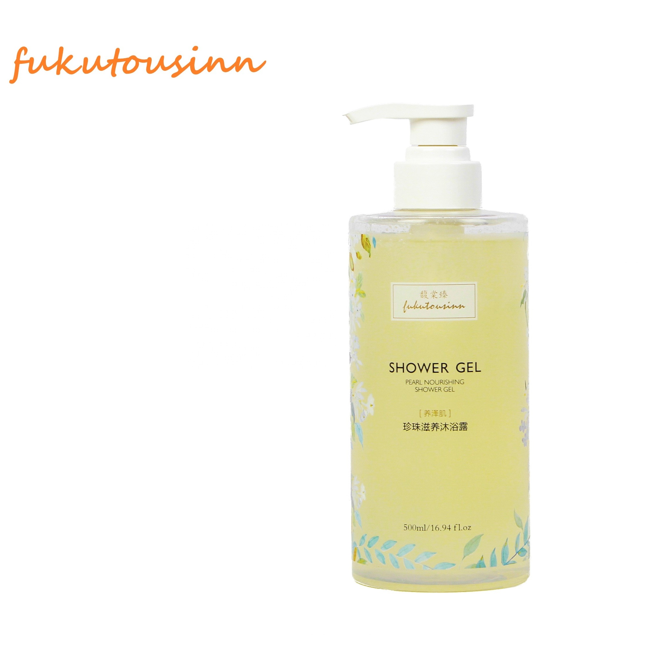 Japanese fukutousinn pearl nourishing body gel natural ingredients silicone oil-free scent lasting marine extracts rejuvenating