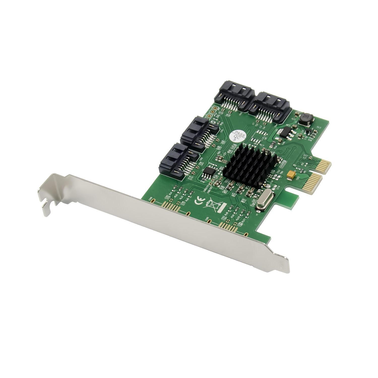 Лидер продаж 2021, плата расширения PCIe x1 SATA 3,0, 4-pcie на 4SATA PCI Express на SATA3.0, плата расширения PCIe SATA