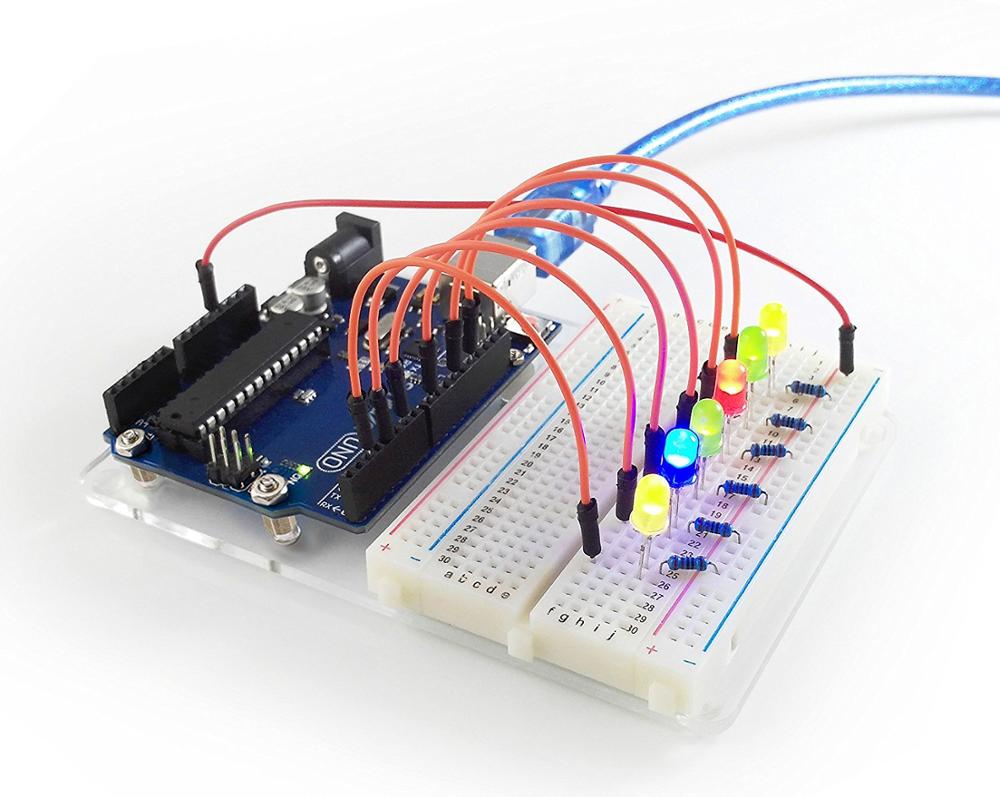 Okystar OEM/ODM UNO R3 + Макет 400 точка + светодиоды стартер обучения комплект для arduino