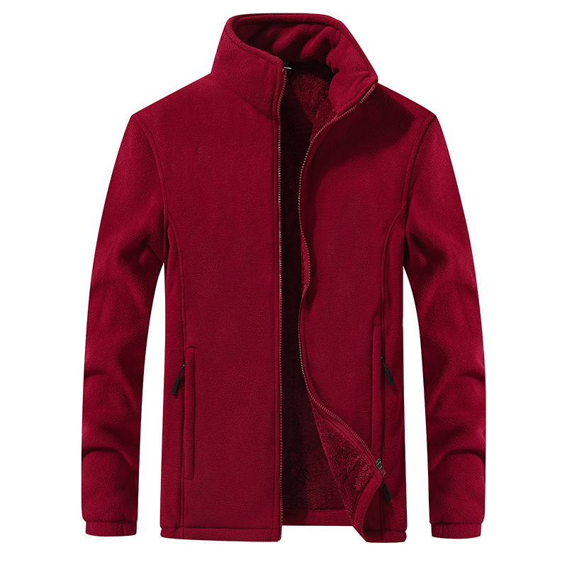 2021 winter Men's outdoor keep warm Thickened fleece Coat city travel Jacket