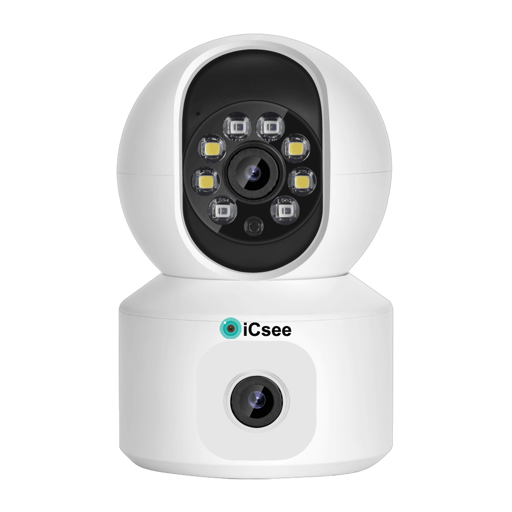 Двухобъективная камера ICsee для детей, 6 Мп, 4 Мп