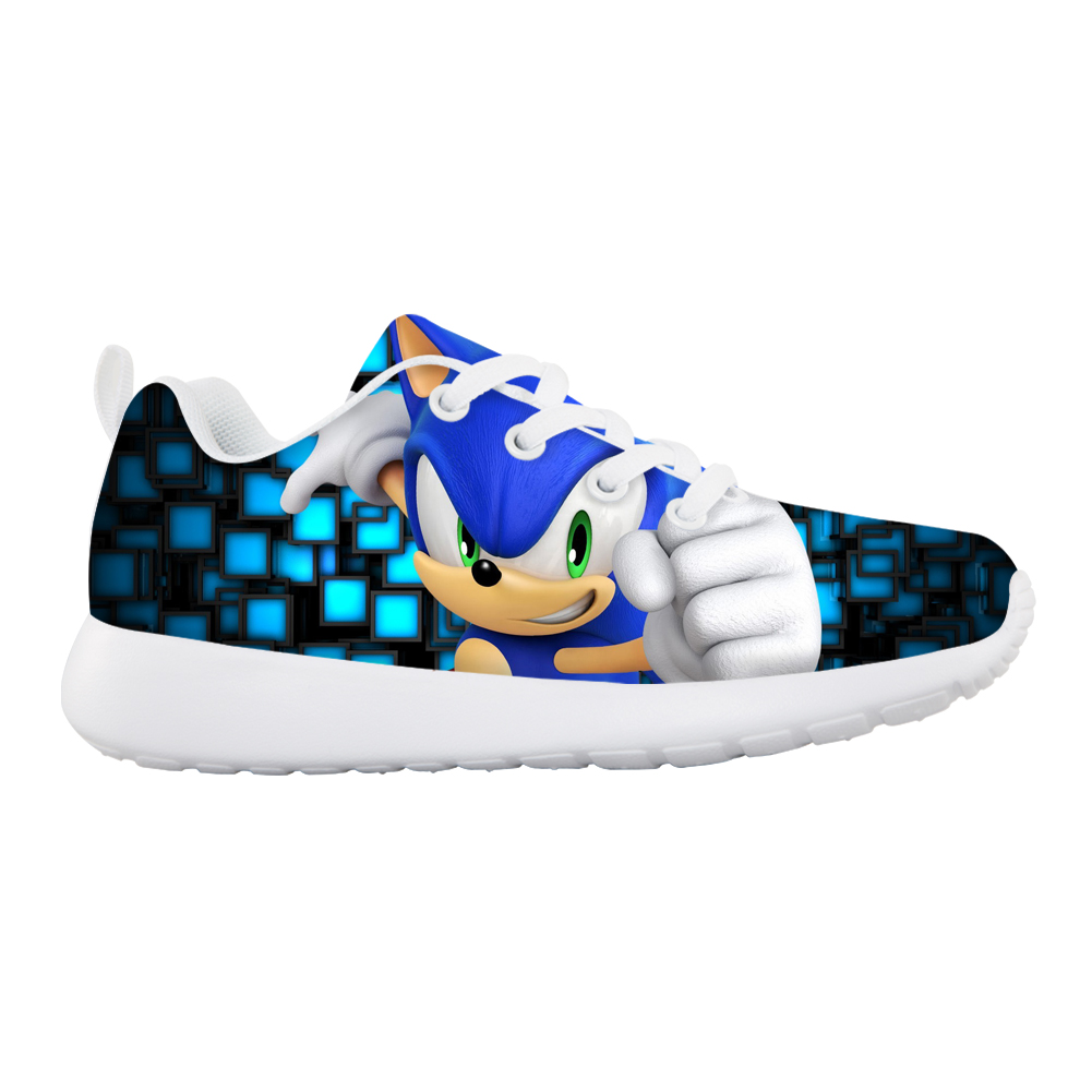 Летняя спортивная дышащая обувь для мальчиков и девочек pretty Sonic, детская повседневная обувь Sonic the Hedgehog