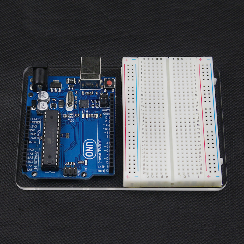 Transparent Acrylic Mounting Plate Board Breadboard Experimental Platform for for UNO R3