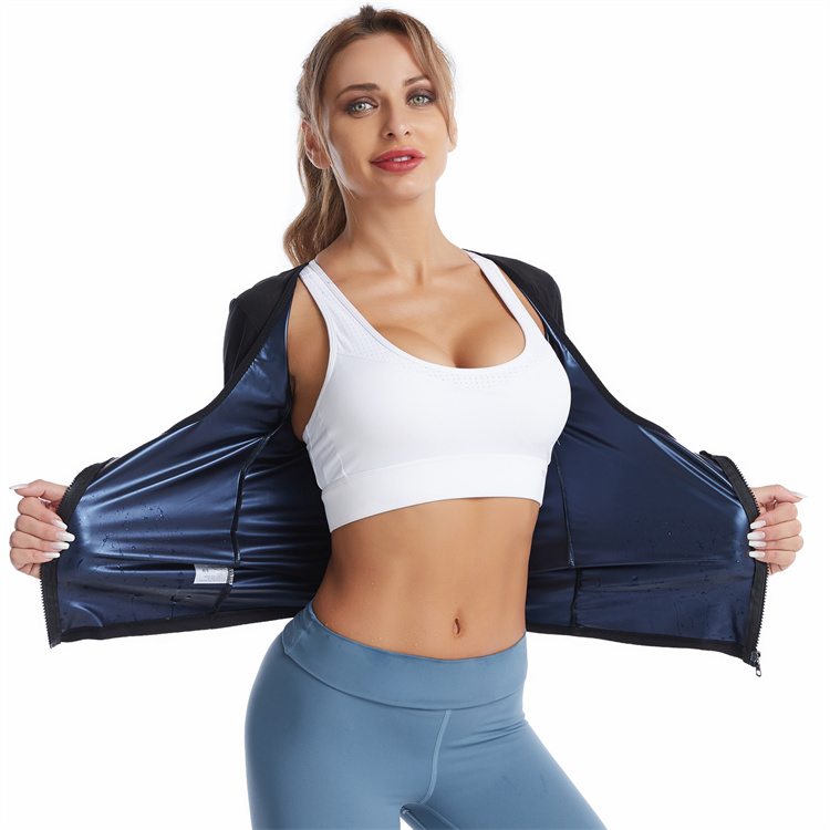 Women Sweat Shaper Vest Slimming Belt Belly Vest Shirt Body Shaper Fat Burning Shapewear Waist Trainer Corset