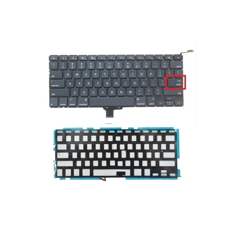 Computer Parts US Layout Keypad With Backlight For Macbook Pro A1278 13.3" 2009-2012