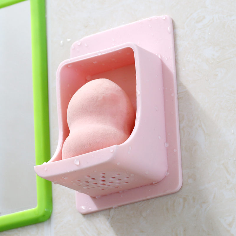 Soft Silicone Capsule Makeup Powder Puff Storage Box Beauty Egg Holder Rack